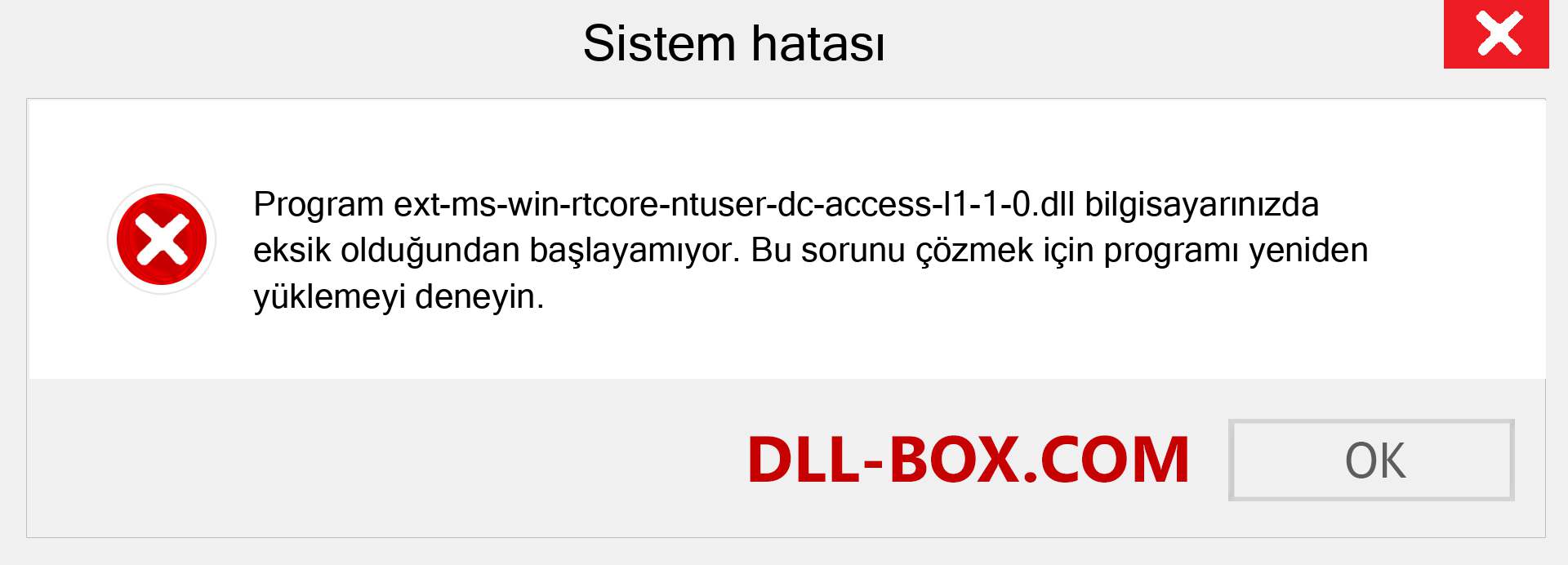 ext-ms-win-rtcore-ntuser-dc-access-l1-1-0.dll dosyası eksik mi? Windows 7, 8, 10 için İndirin - Windows'ta ext-ms-win-rtcore-ntuser-dc-access-l1-1-0 dll Eksik Hatasını Düzeltin, fotoğraflar, resimler